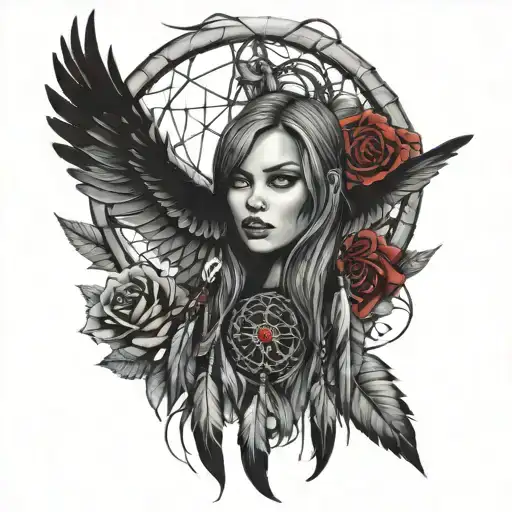 Dream Catcher Knives Blood Skin Black Widow