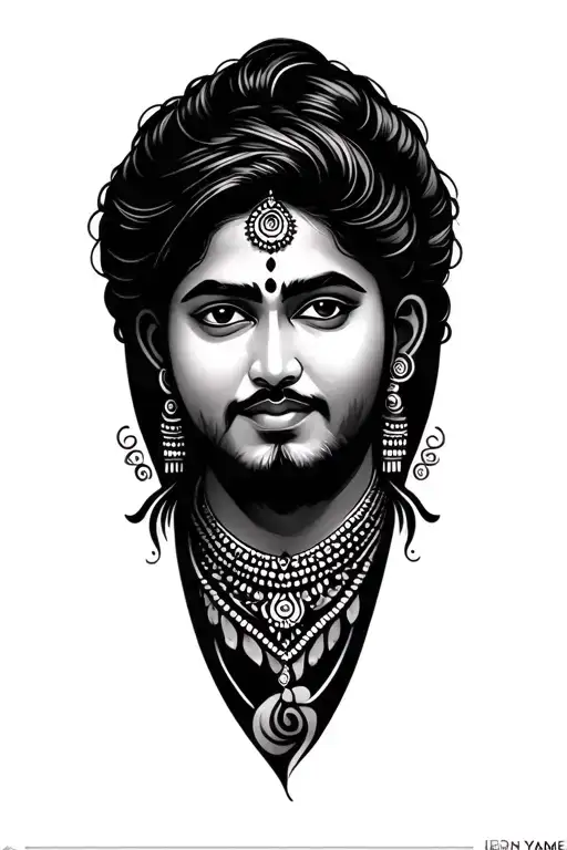 Prashanth Radhika Name Tatto