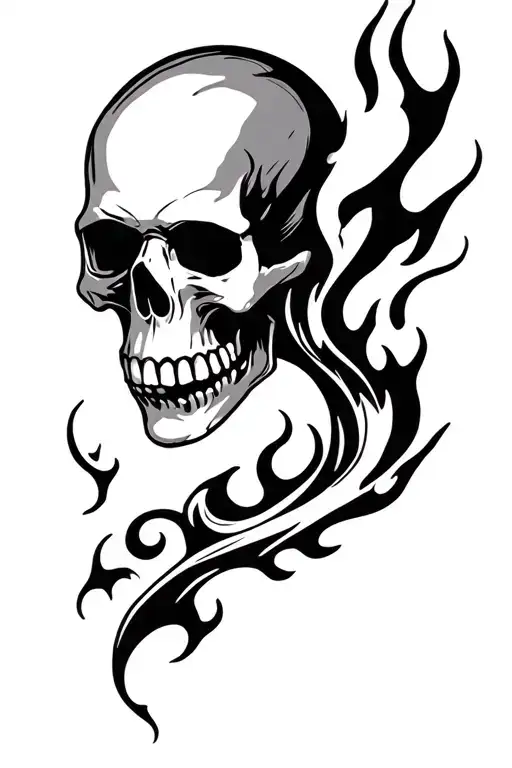 Skull And Fire
