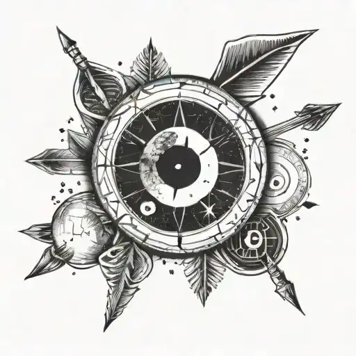 Arrows With Moon Phases