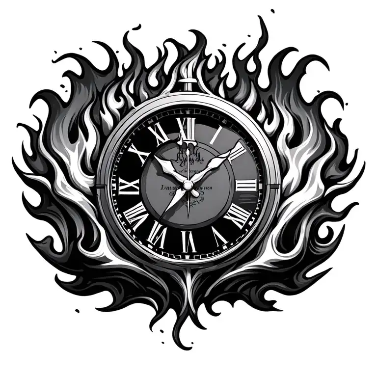 Flame Clock Clock
