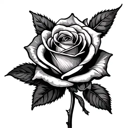 Rose With Name As Stem