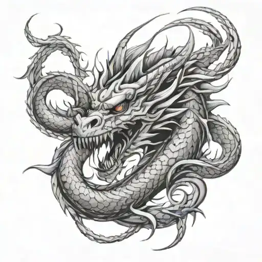 Long Lesard Like Dragon With Claws