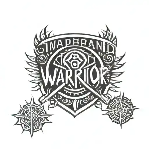 Tribal Band Warrior Written In Wakandan Armband Word