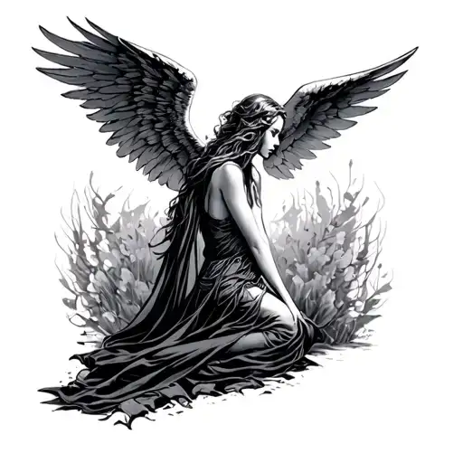 Fallen Angel Watching