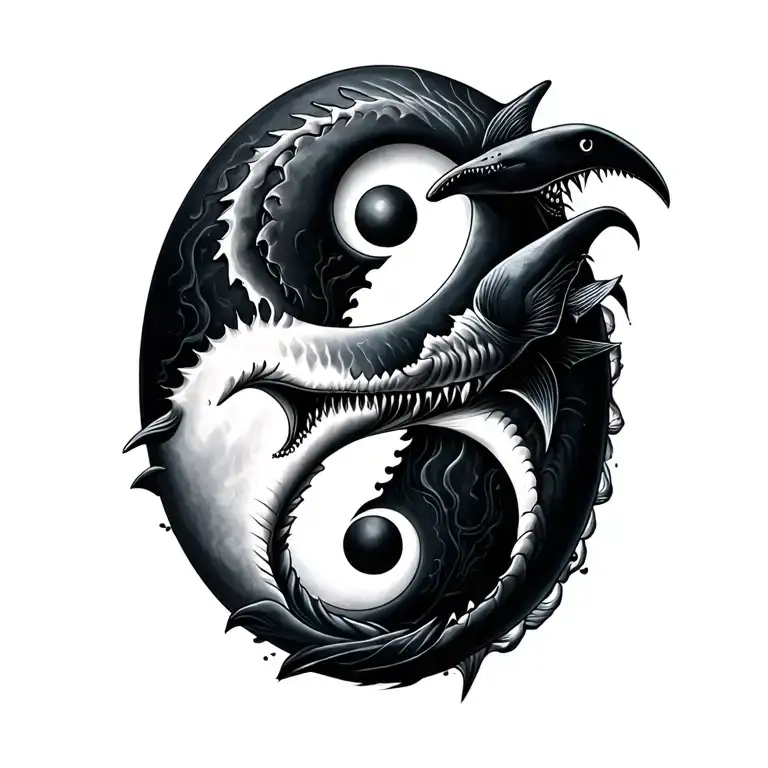 Shark Yin And Yang