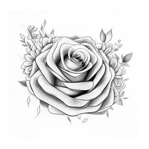 A Bouquet Of Various Flowers Intertwined With Meaningful Life Quotes