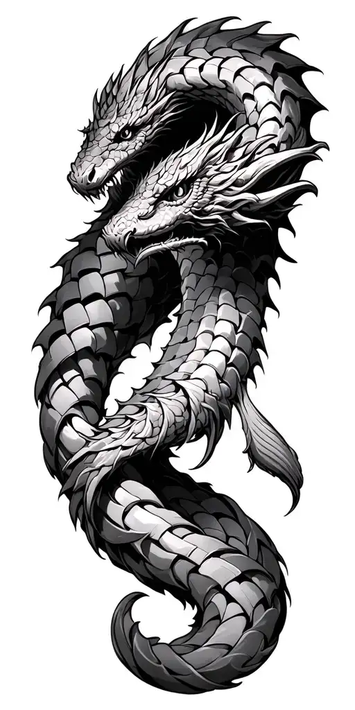 Jormungandr Woven Around Arm