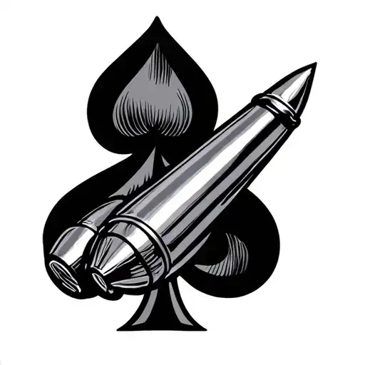 Ace Of Spades Card Bullets