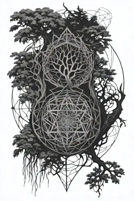 Dark Forest Theory Interwoven With Sacred Geometry