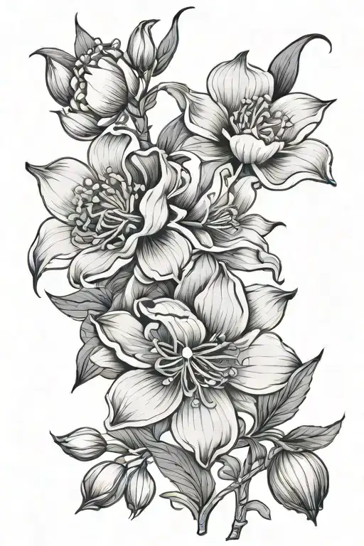 Blossoming Flower- Snow Drop Flower- Sweet Pea Flower- Peony Flower- Samurai