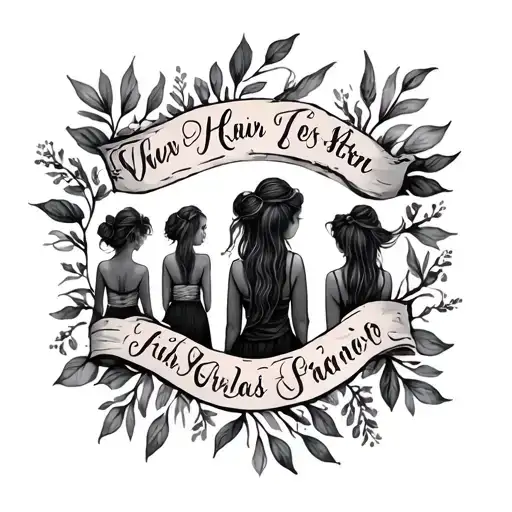 Rustic Tattoos For Women With Six Kids Names