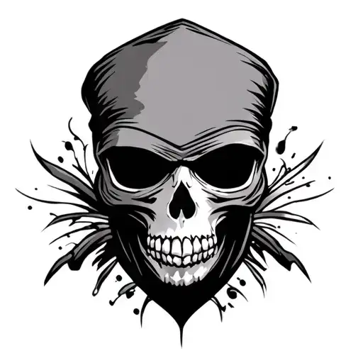 Skull Wearing Balaclava