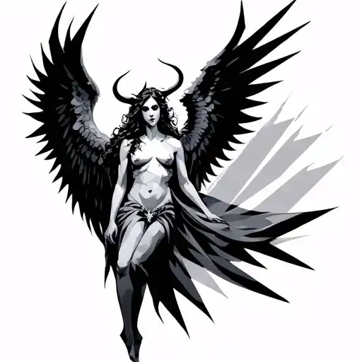 Angel Geometry With Demon Wings