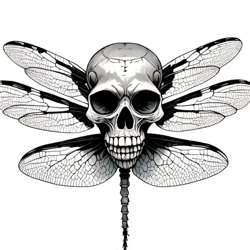 Dragonfly Skull Wearing
