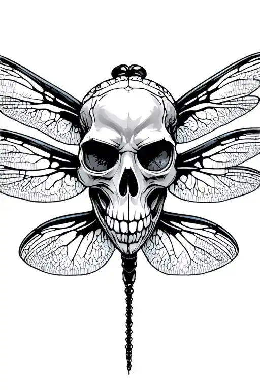 Dragonfly Skull Wearing