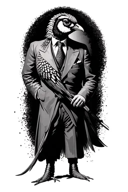 Pheasant Hunting In Suit