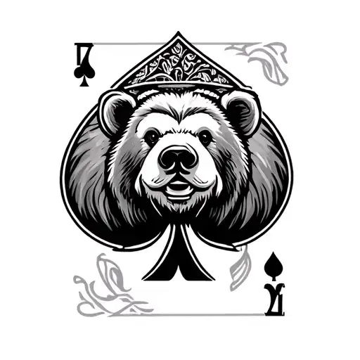 Bear Ace Of Spades