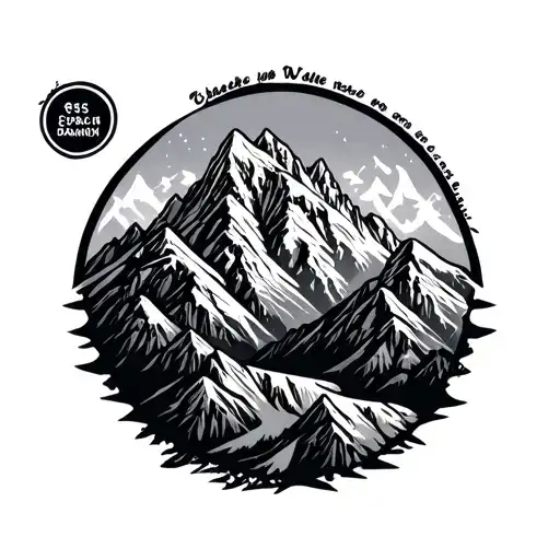 Mountain With Easy Has A Cost Written In The Mountain