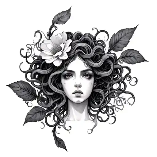 Dark Medusa Floral Design
