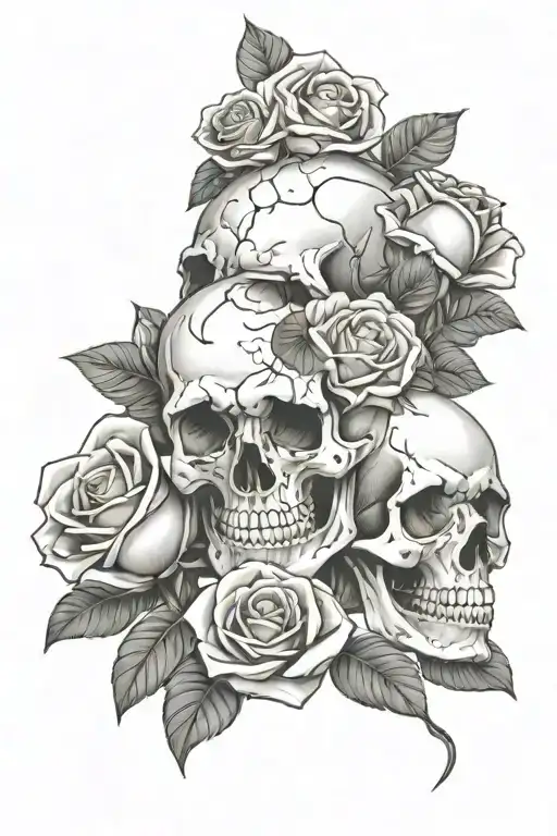 Skull And Roses