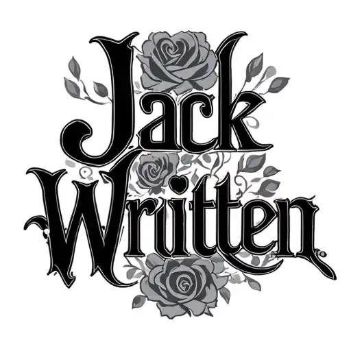 The Name Jack Writtten Fancy Font Representing Your Love
