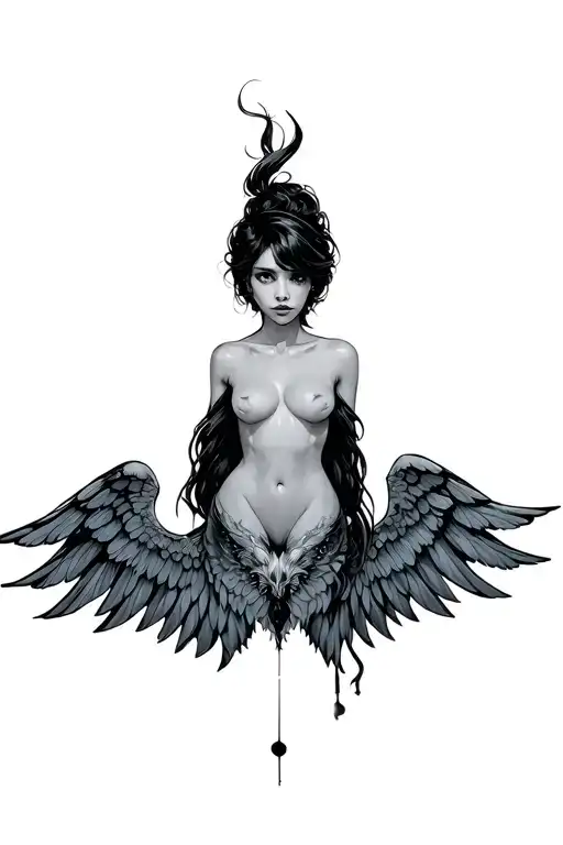 Name Aquanette With Wings Spread Wide