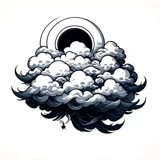 Cloud Shoulder Tatto