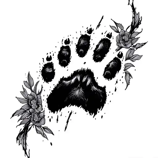 Lion Paw Print