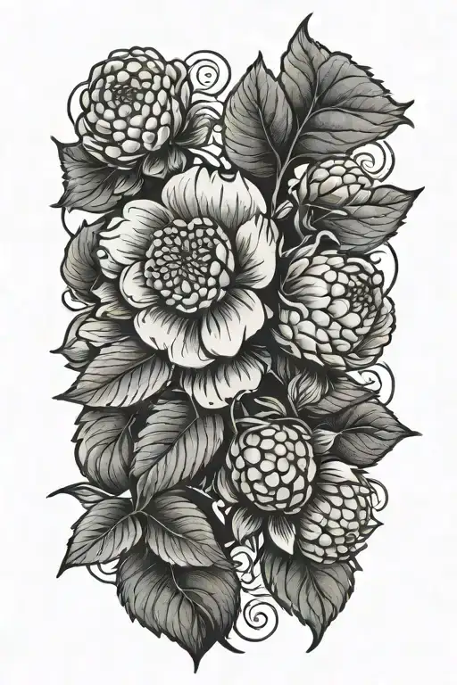 Rasberry Flower Thin