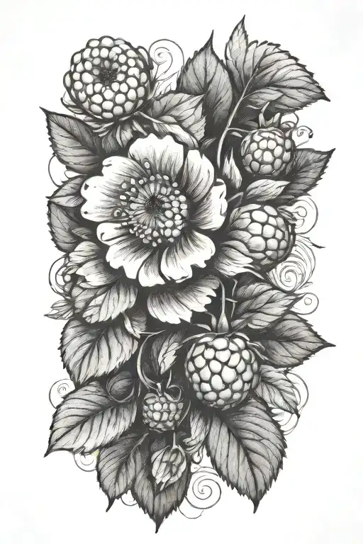 Rasberry Flower Thin