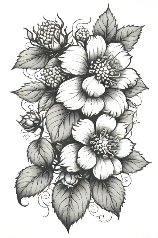 Rasberry Flower Thin