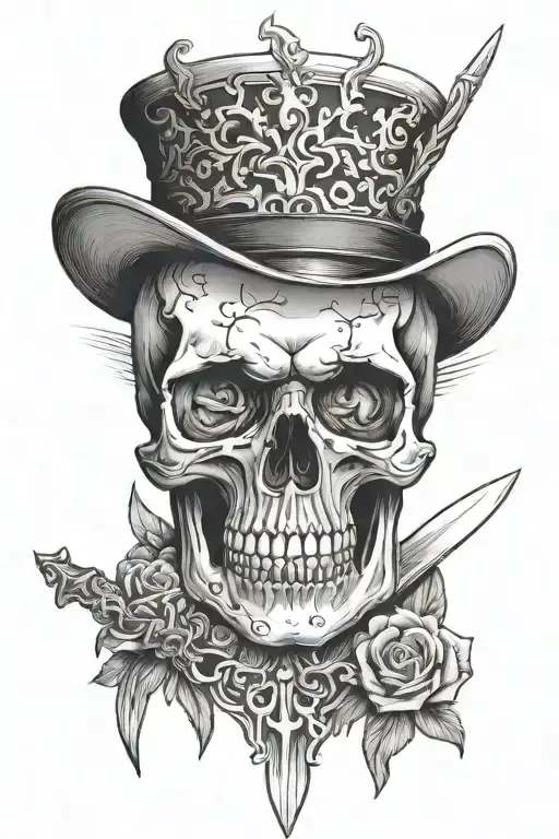Skull And Knife Morphing