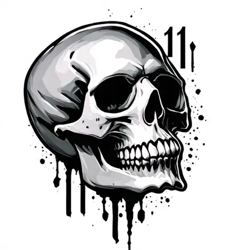 Skull And Number 11