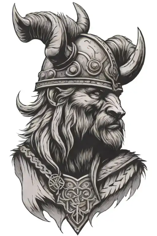 Viking Warrior Bear Head