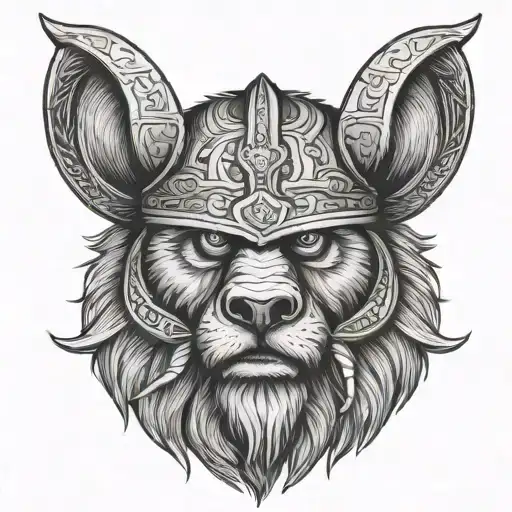 Viking Warrior Bear Skin