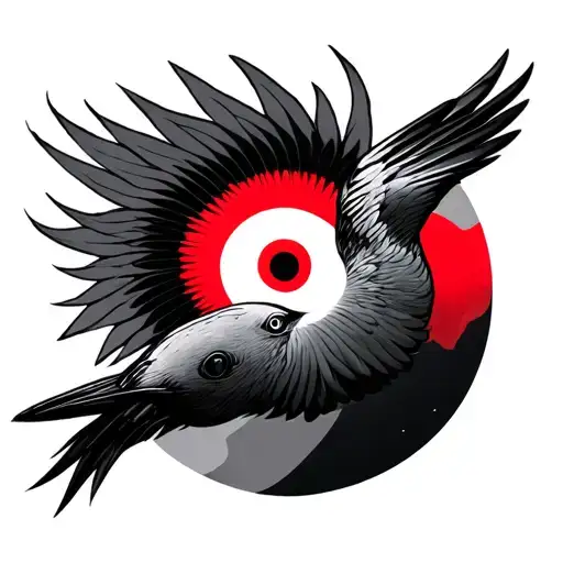 Sharingan Bird Flying