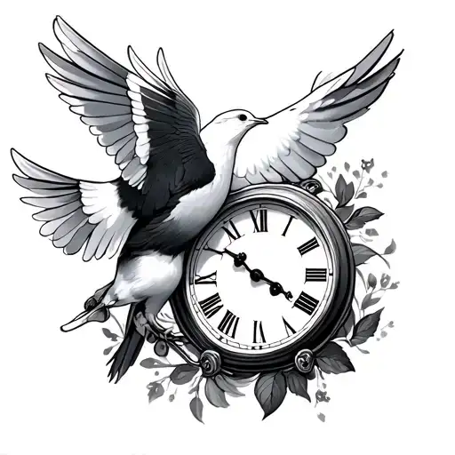 Dove And Clock
