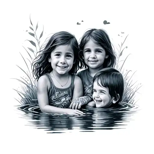 River With Kids Photos In It