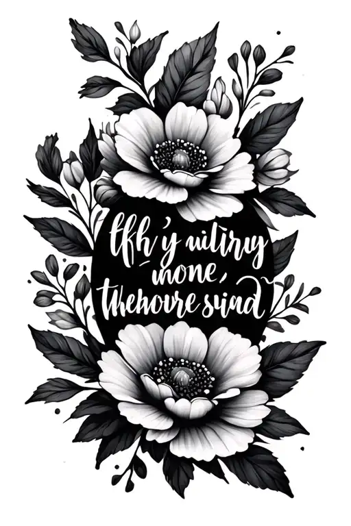 Bible Verse With Flowers Blooming