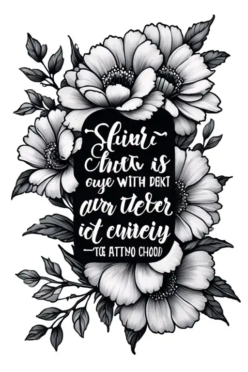 Bible Verse With Flowers Blooming