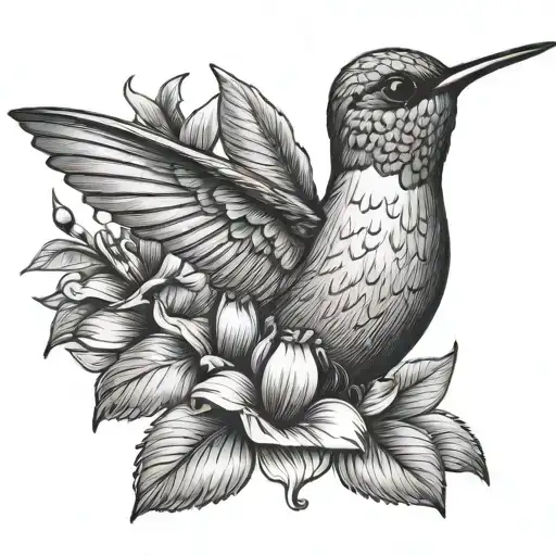 Cover Up For Humming Bird Small Tattoo Design
