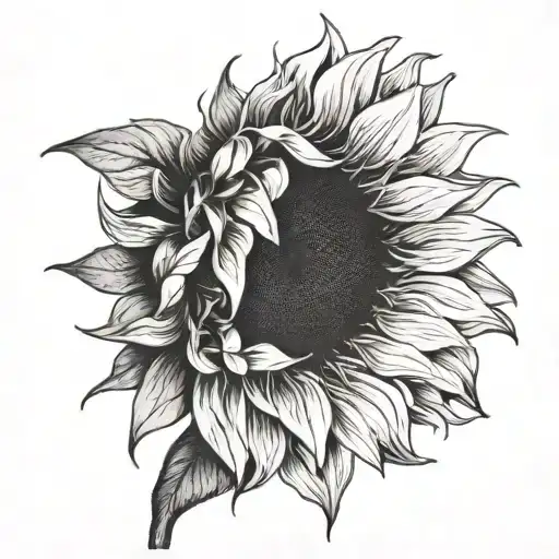 Sunflower With A Hidden Message