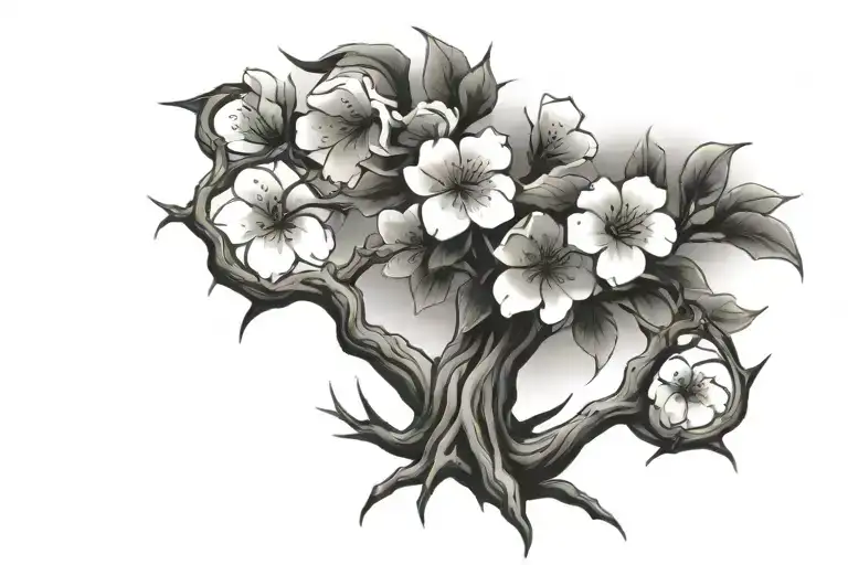 Cherry Tree Intertwined