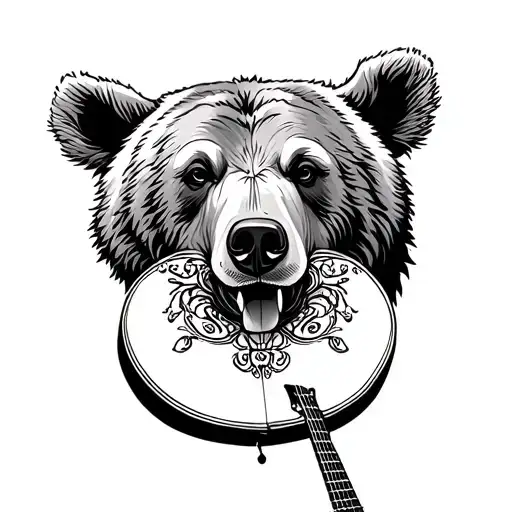 Russian Bear And Balalaika