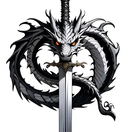 Dragon On A Sword