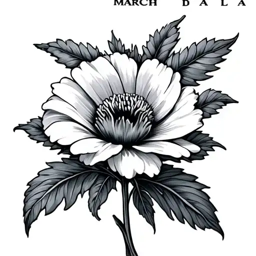 March Birth Flower With The Name Dallas