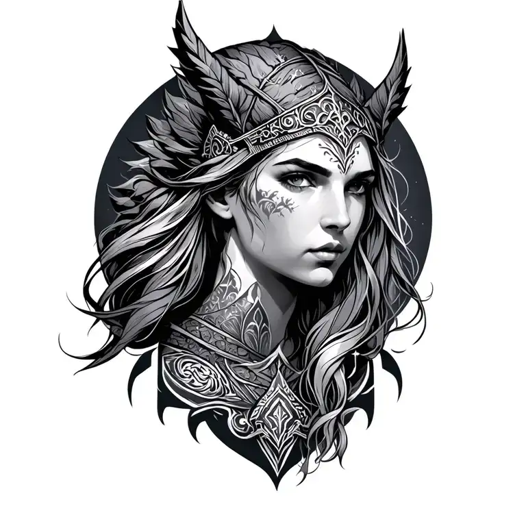 Freya Norse Goddes Wearing