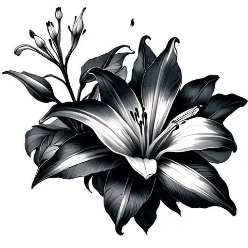 Honeysuckle And Lily Flower