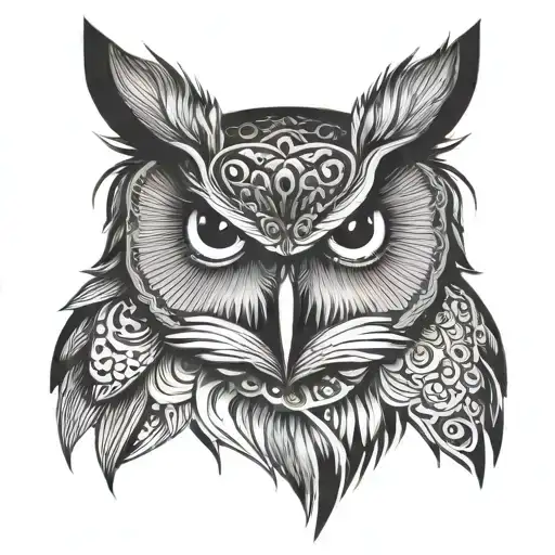 Owl Eyes With Cool Design